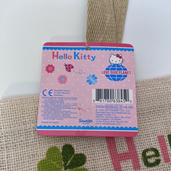 Hello Kitty tote bag NEW Sanrio, tree, floral, ladybug, clover design - Picture 4 of 15